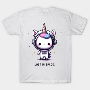 Kawaii unicorn astronaut - lost in space T-Shirt